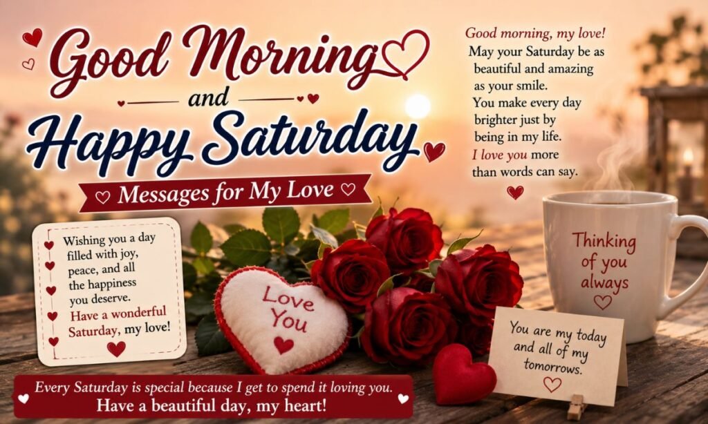 Good Morning and Happy Saturday Messages for My Love
