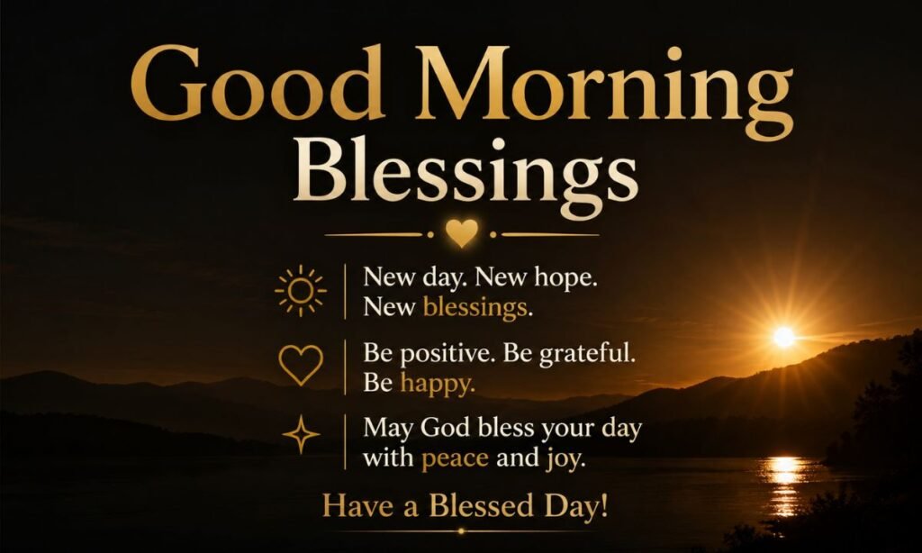 Short Positive Good Morning Blessings