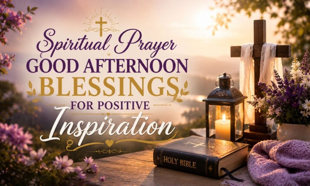 Spiritual Prayer Good Afternoon Blessings for Positive Inspiration