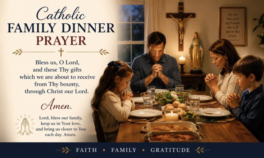 Catholic Family Dinner Prayer