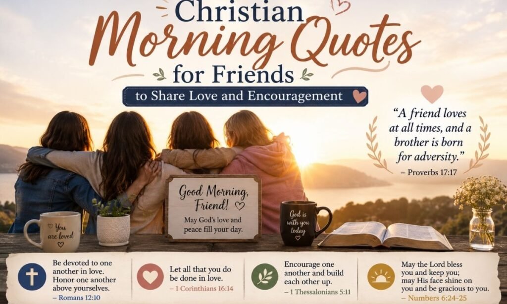 Christian Morning Quotes for Friends to Share Love and Encouragement