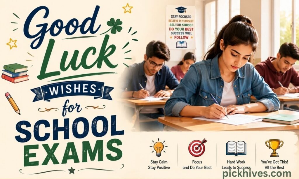 Good Luck Wishes for School Exams