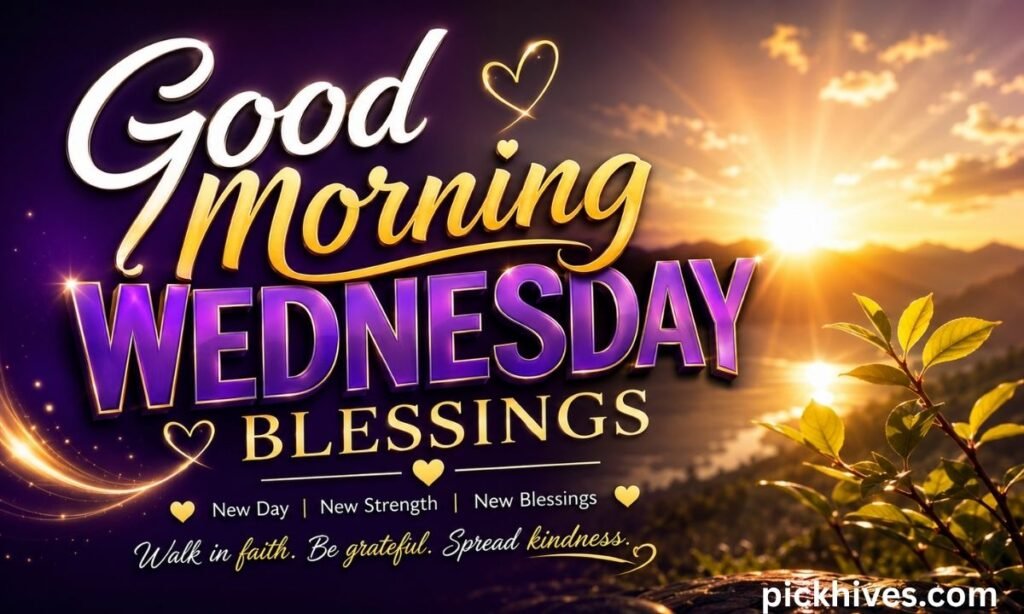 Good Morning Wednesday Blessings