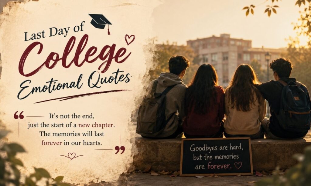 Last Day of College Emotional Quotes