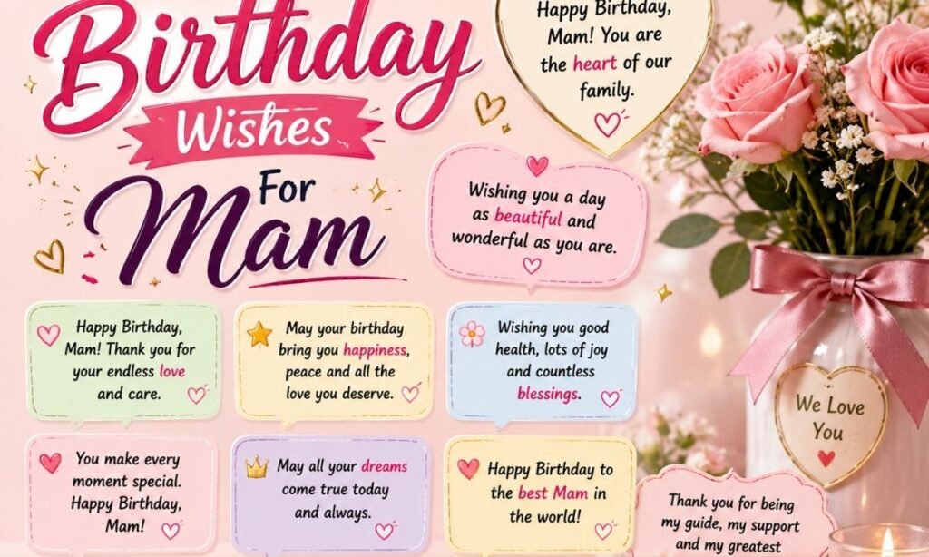 Short Birthday Wishes For Mam