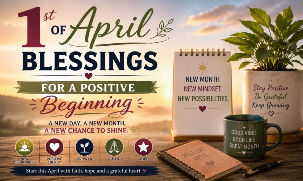 1st of April Blessings for a Positive Beginning