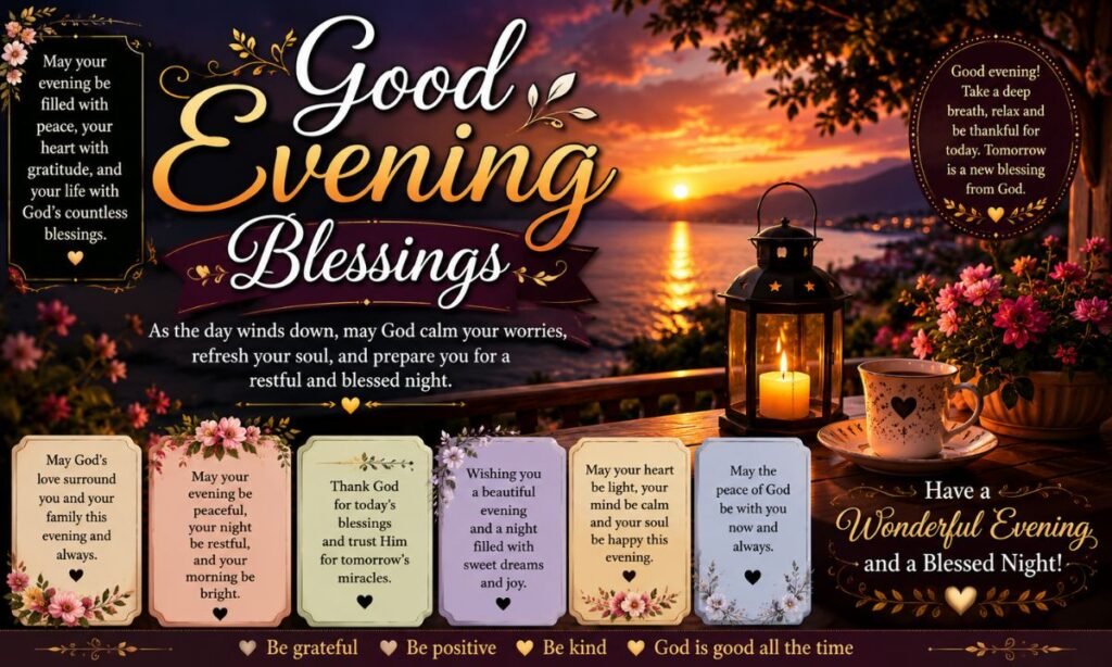 Beautiful Good Evening Blessings