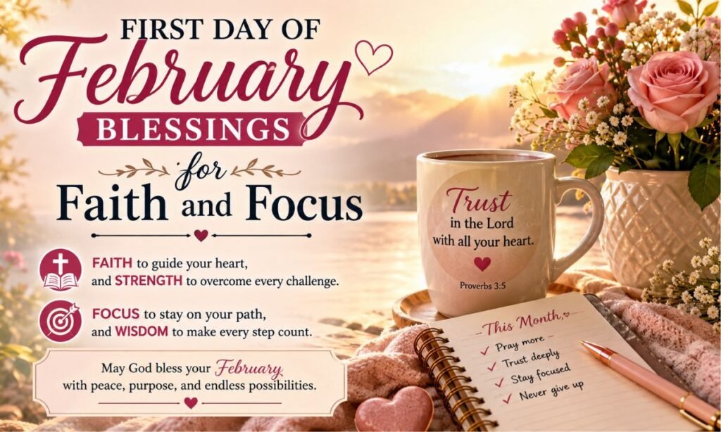 First Day of February Blessings for Faith and Focus