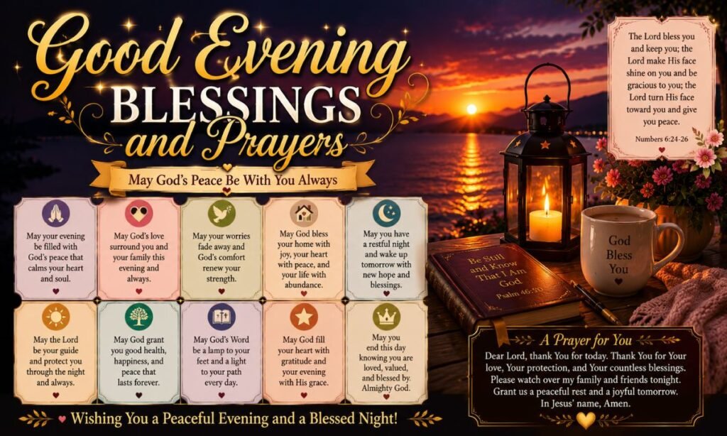 Good Evening Blessings and Prayers