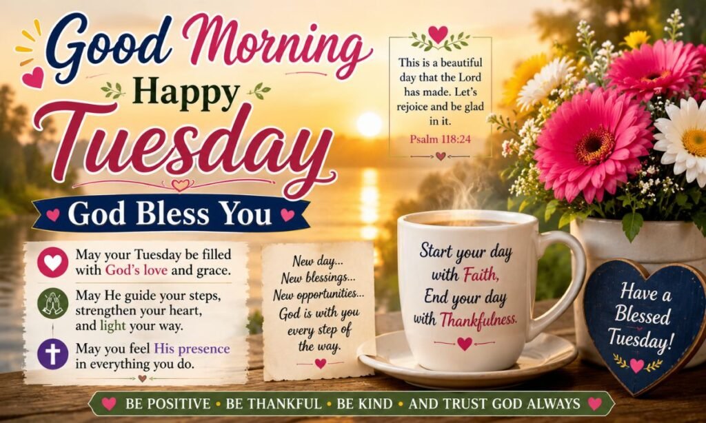 Good Morning Happy Tuesday God Bless You