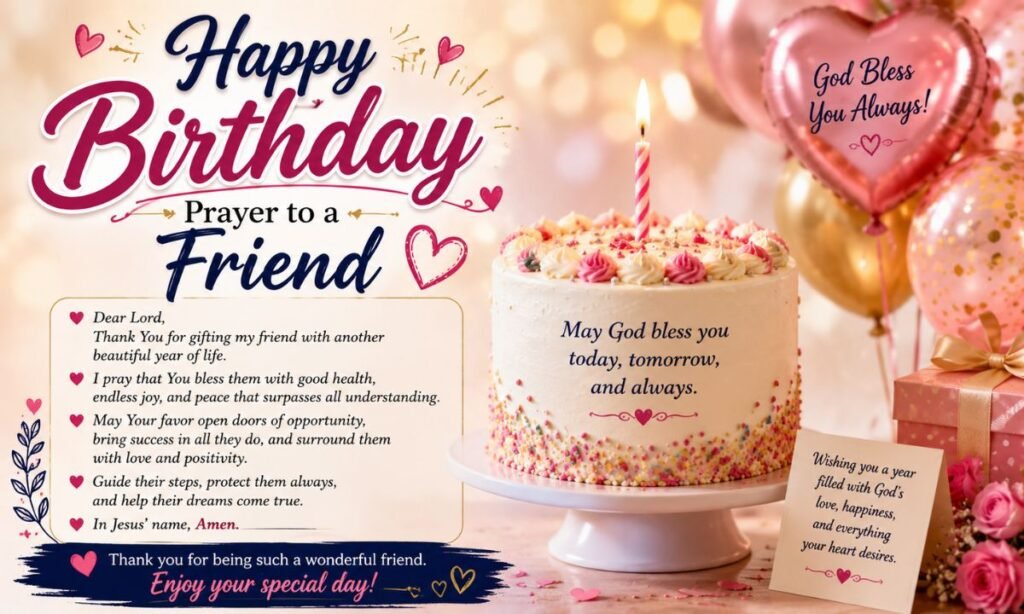 Happy Birthday Prayer to a Friend