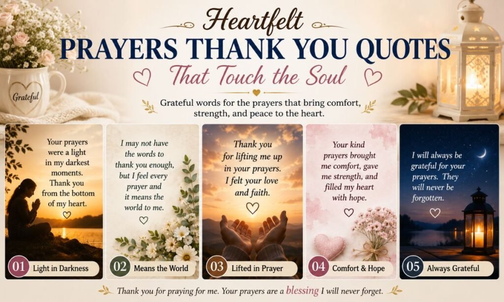 Heartfelt Prayers Thank You Quotes That Touch the Soul