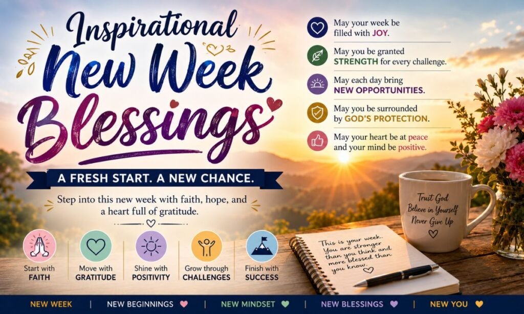 Inspirational New Week Blessings