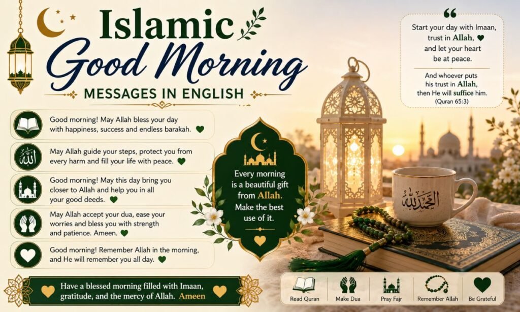 Islamic Good Morning Messages in English