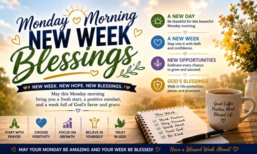 Monday Morning New Week Blessings