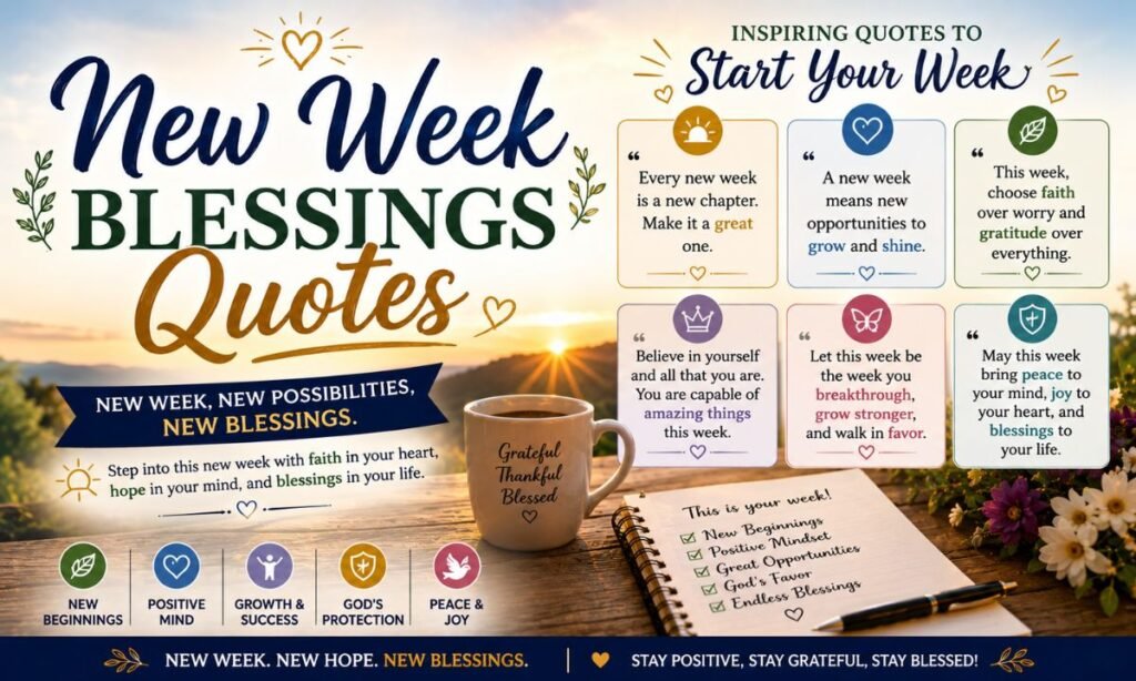 New Week Blessings Quotes