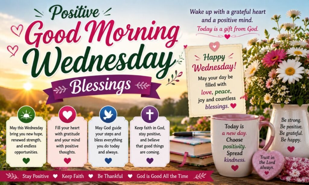 Positive Good Morning Wednesday Blessings