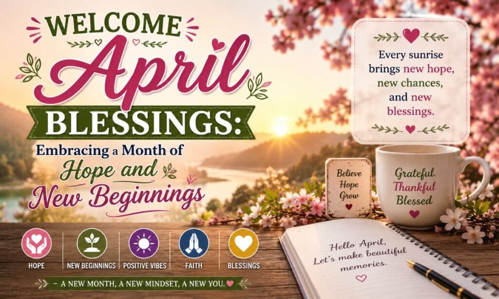 Welcome April Blessings Embracing a Month of Hope and New Beginnings