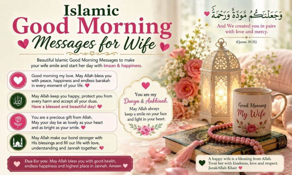 islamic Good Morning Messages for Wife