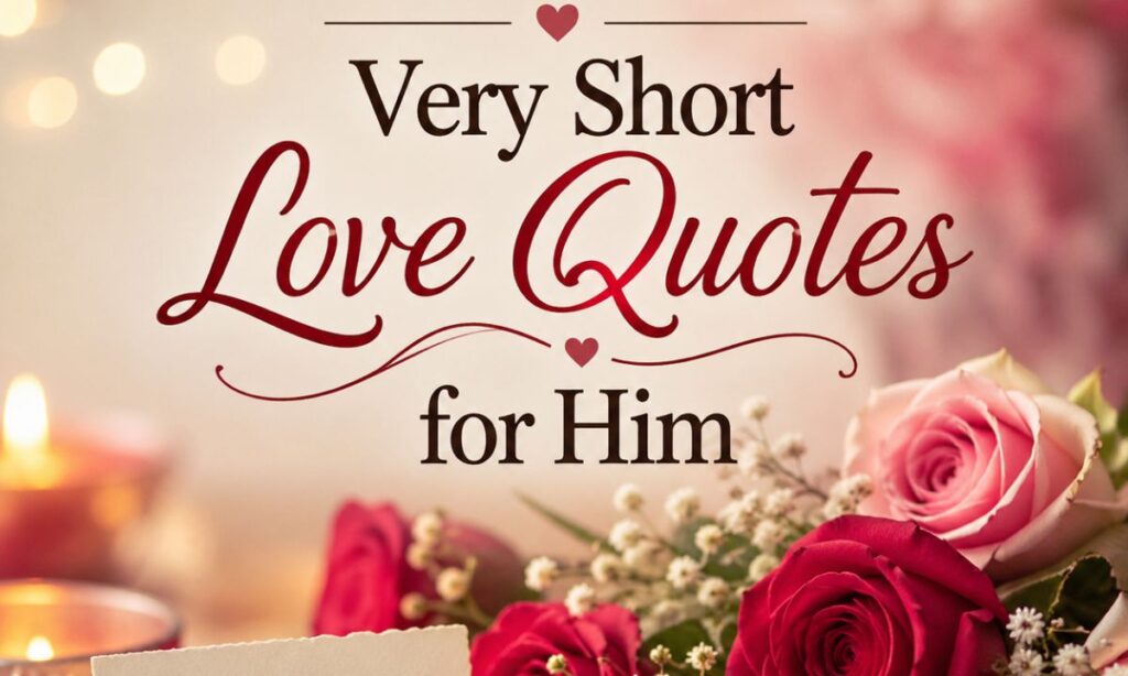 Very Short Love Quotes for Him