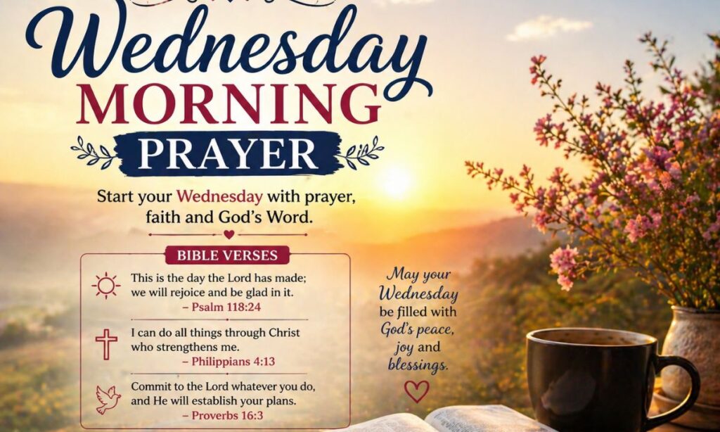 Wednesday Morning Prayer with Bible Verses