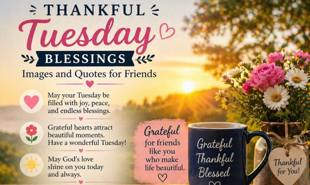 Thankful Tuesday Blessings Images and Quotes for Friends