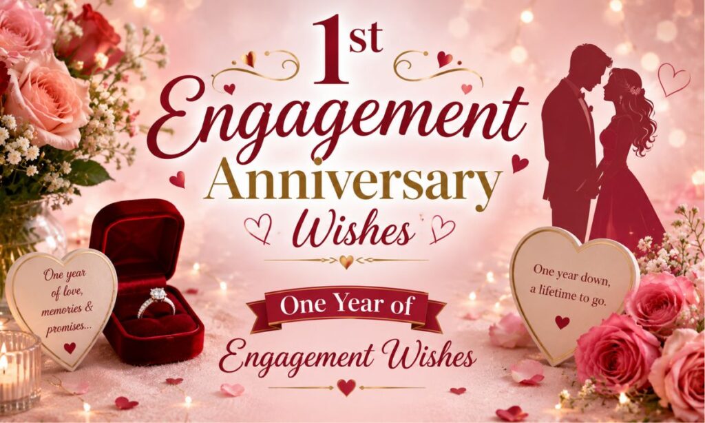1st Engagement Anniversary Wishes and One Year of Engagement Wishes