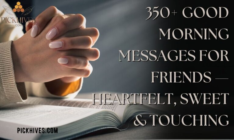 350+ Good Morning Messages for Friends — Heartfelt, Sweet & Touching