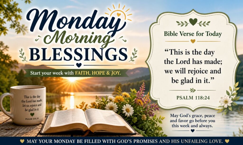 Monday Morning Blessings With Bible Verses
