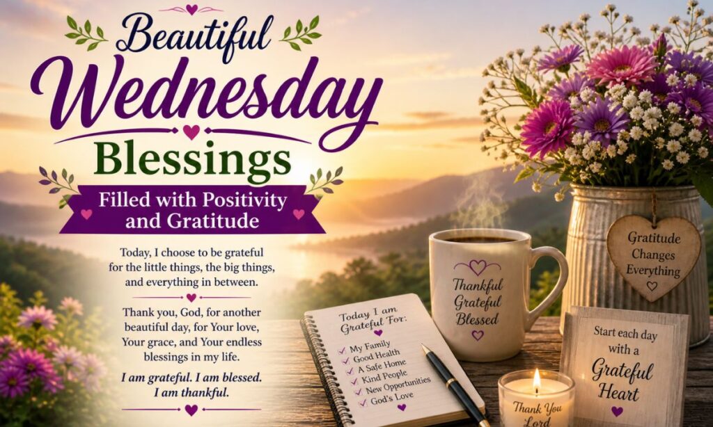 Beautiful Wednesday Morning Blessings to Lift Your Spirit