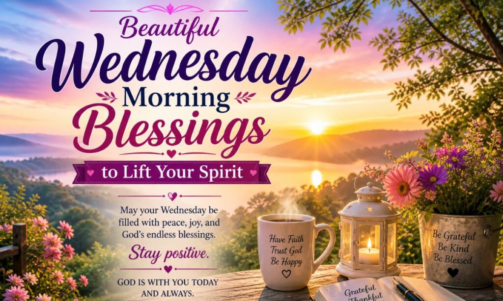 Beautiful Wednesday Morning Blessings to Lift Your Spirit