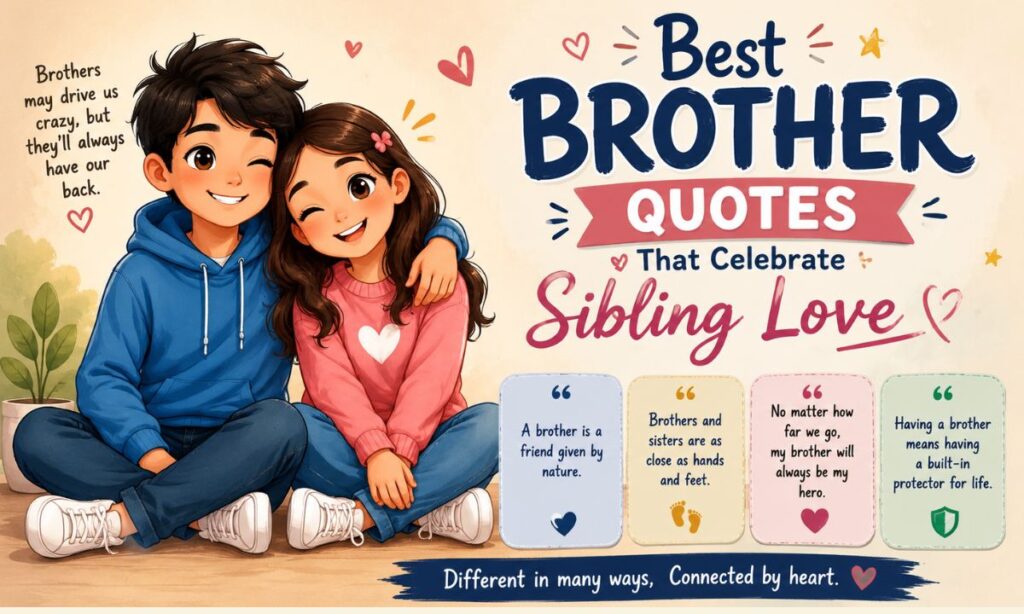 Best Brother Quotes That Celebrate Sibling Love