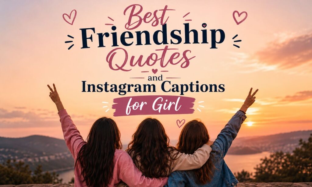 Best Friendship Quotes and Instagram Captions for Girl