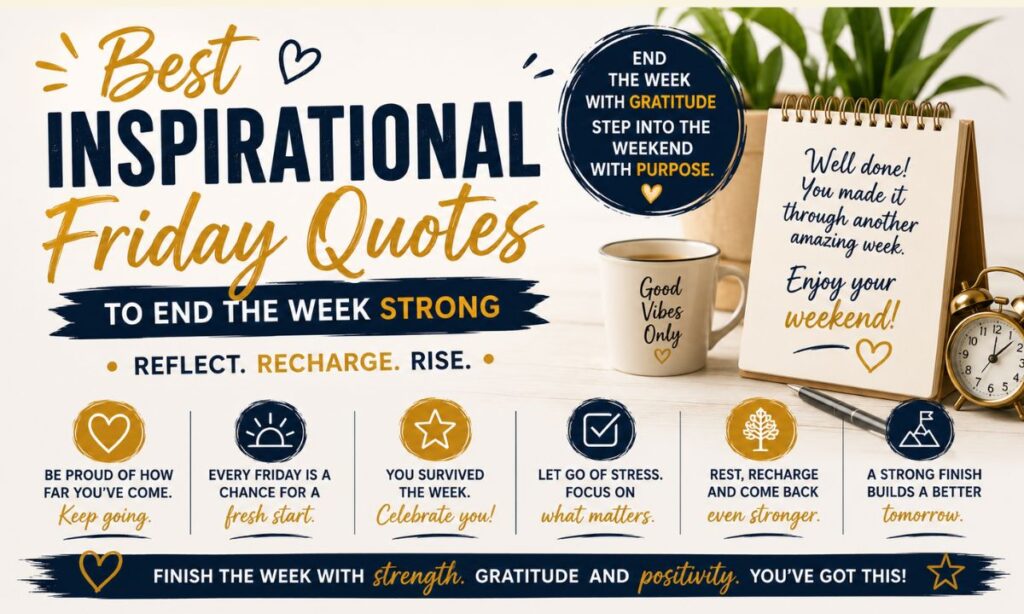 Best Inspirational Friday Quotes to End the Week Strong