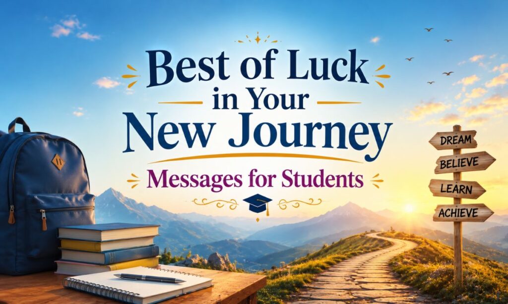 Best of Luck in Your New Journey Messages to My Love