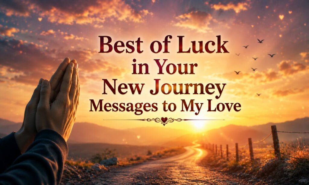 Best of Luck in Your New Journey Messages to My Love