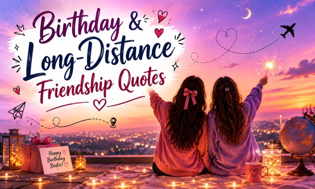 Birthday & Long-Distance Friendship Quotes