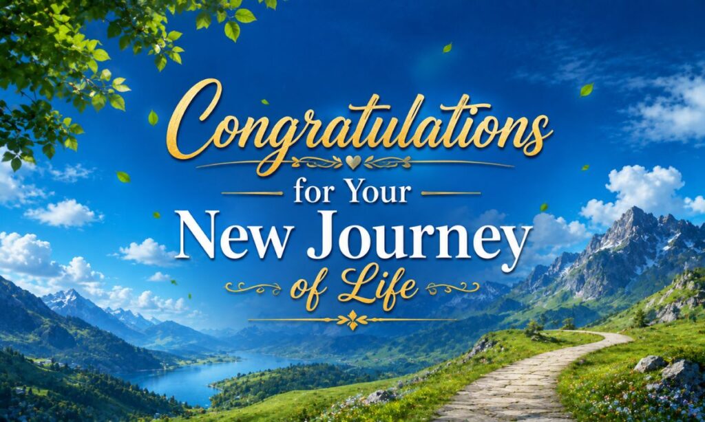 Congratulations for Your New Journey of Life