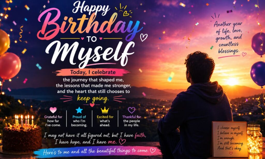 Emotional Birthday Wishes to Myself