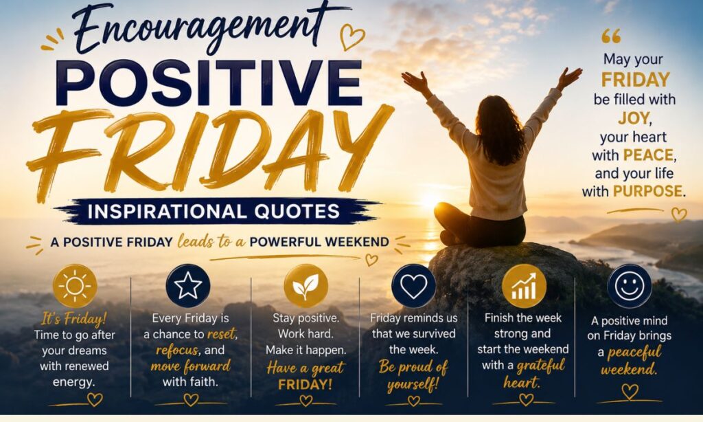 Encouragement Positive Friday Inspirational Quotes