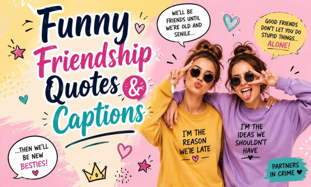 Funny Friendship Quotes & Captions