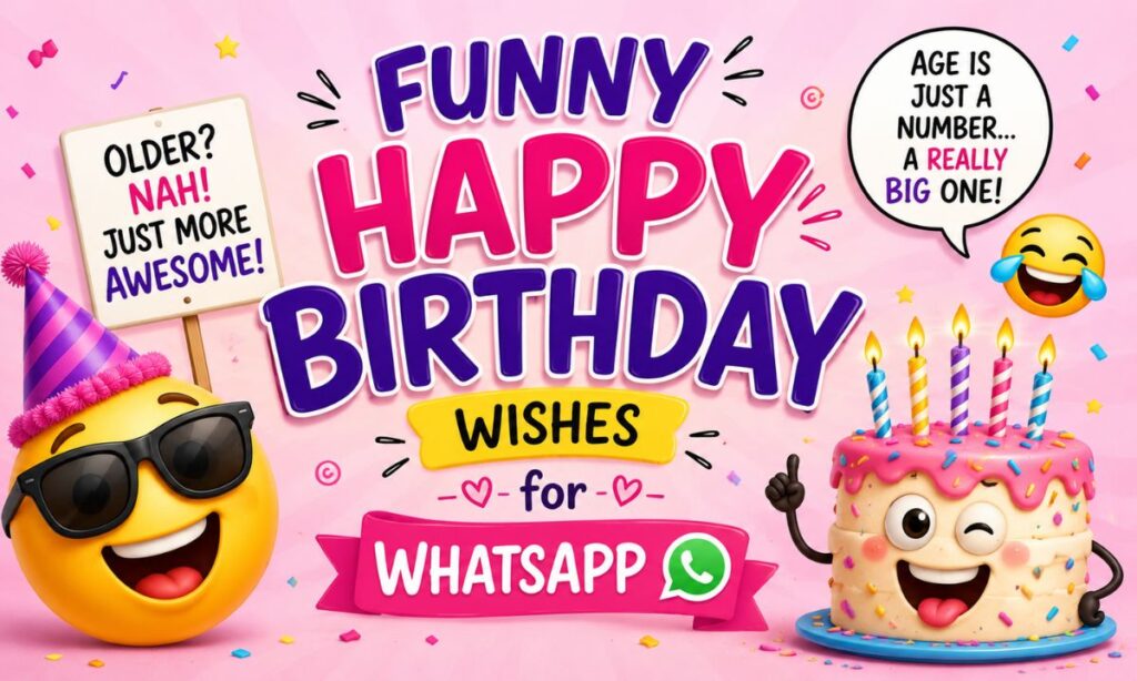 Funny Happy Birthday Wishes for WhatsApp