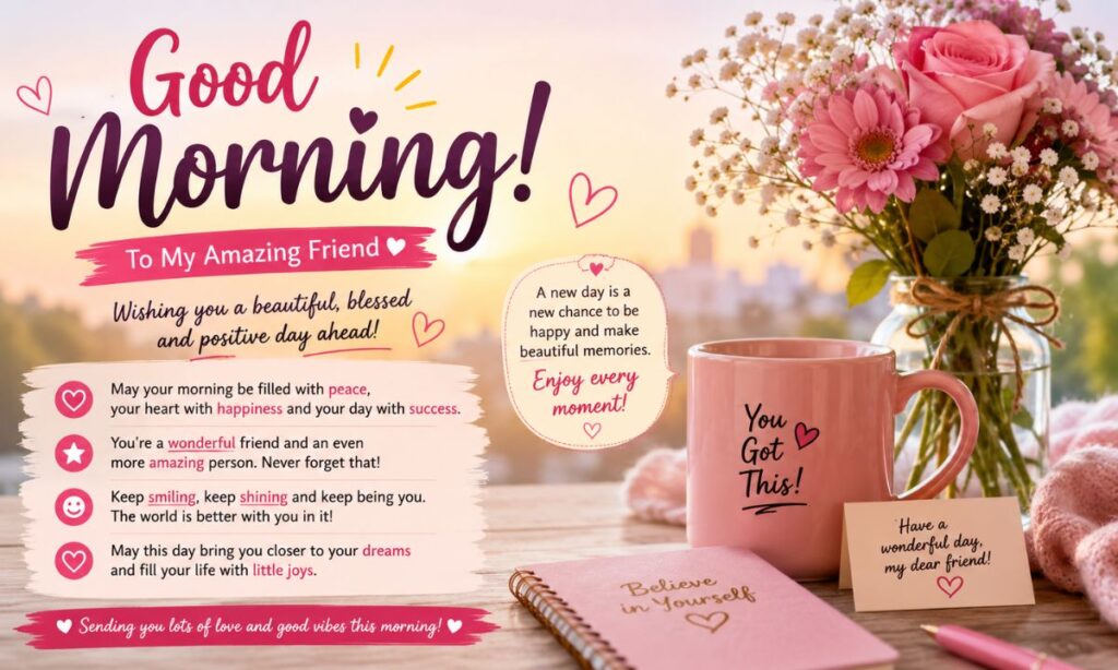 Good Morning Messages for a Female Friend