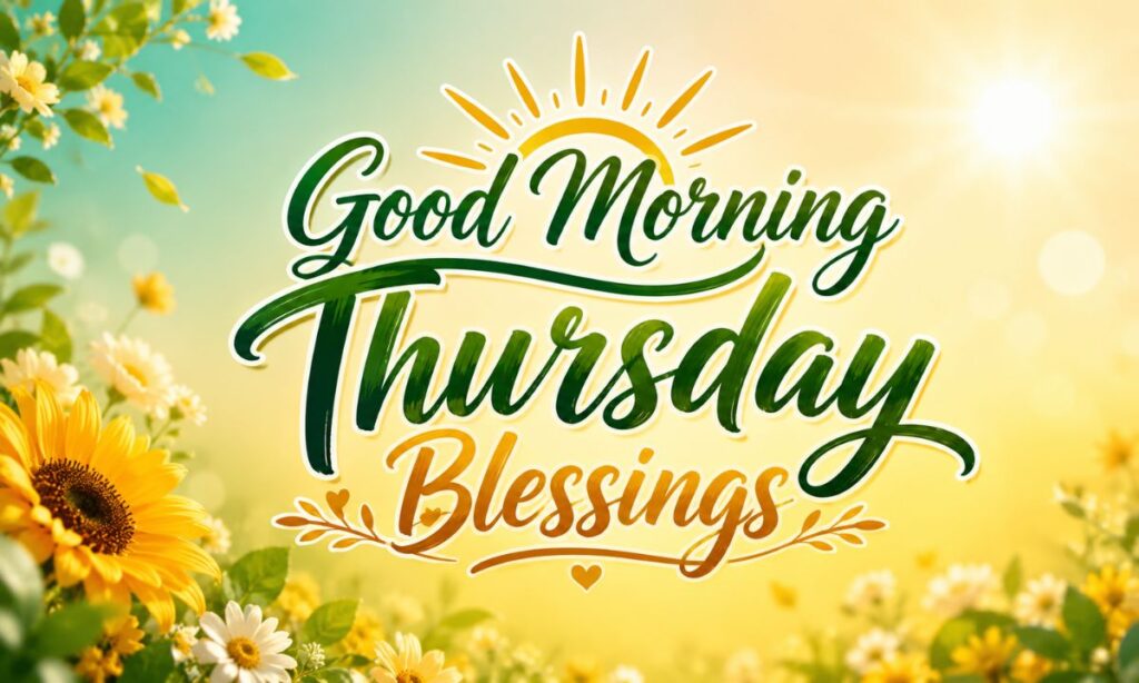 Good Morning Thursday Blessings