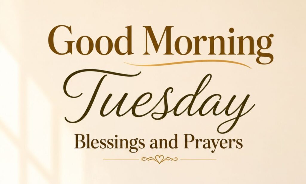 Good Morning Tuesday Blessings and Prayers