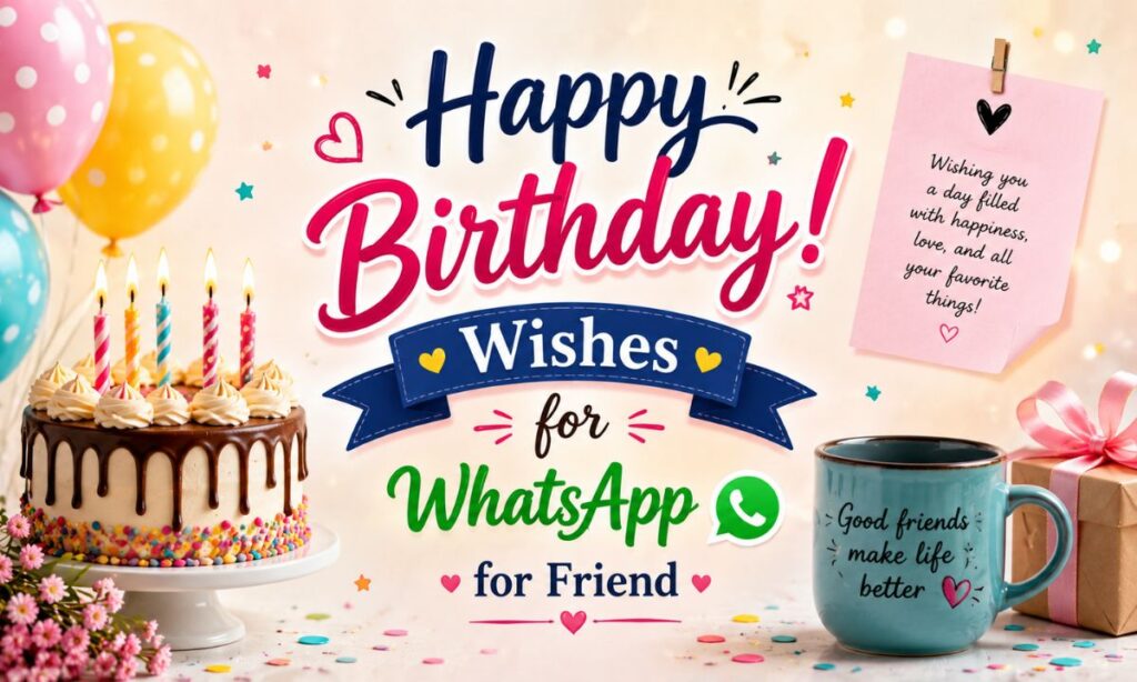 Happy Birthday Wishes for WhatsApp for Friend