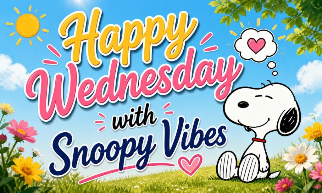 Happy Wednesday with Snoopy Vibes