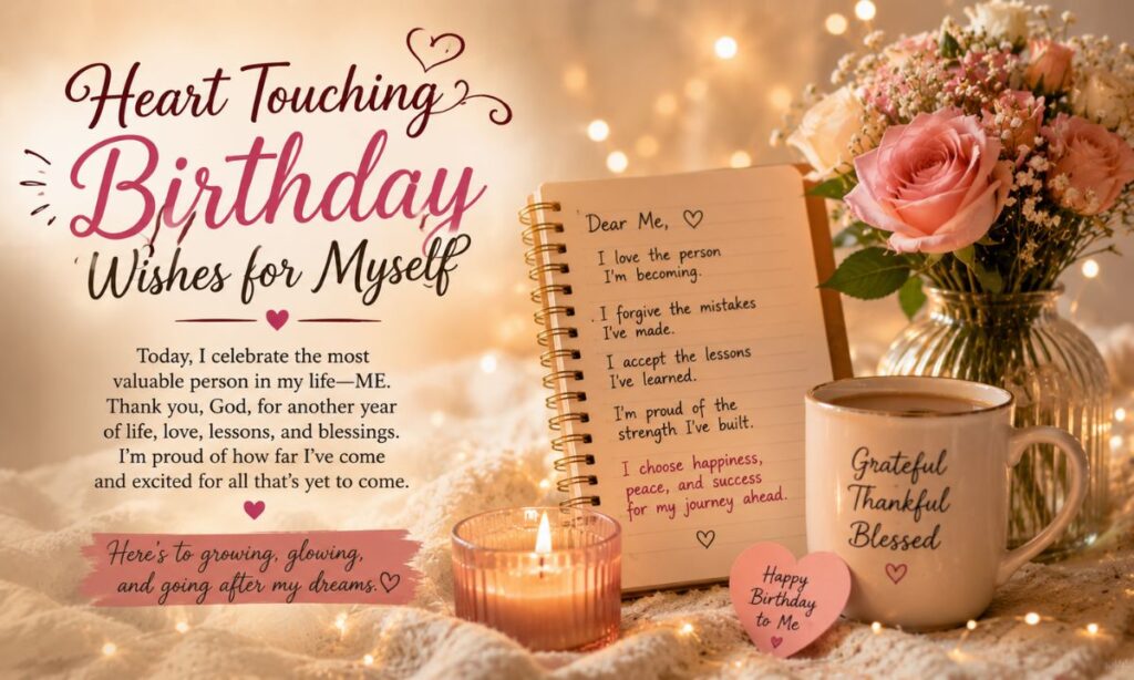 Heart Touching Birthday Wishes for Myself