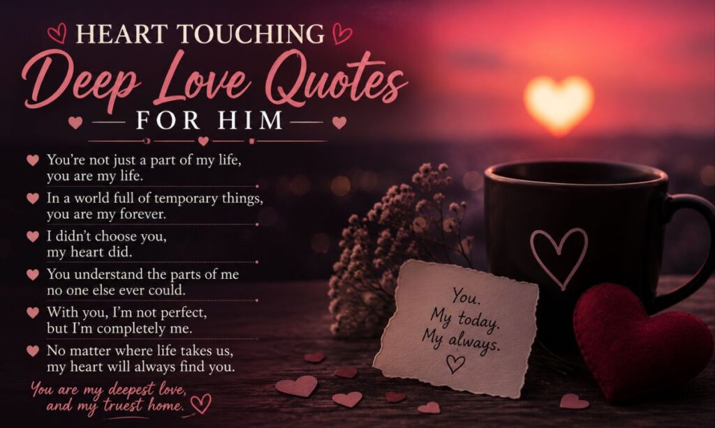 Heart Touching Deep Love Quotes for Him