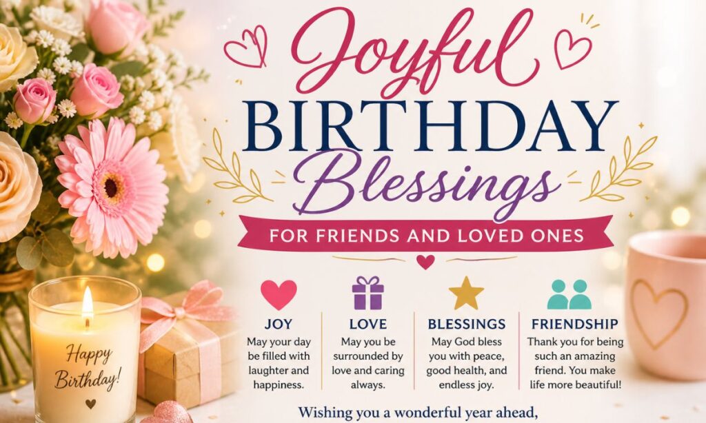 Joyful Birthday Blessings for Friends and Loved Ones
